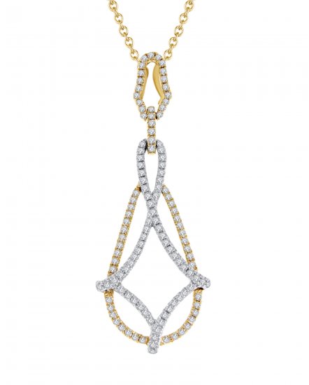 PEAR STYLE DIAMOND PENDANT (TP1386)